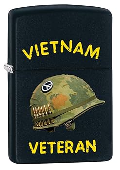 Amazon.com: Zippo Lighter: Vietnam Veteran Design - Black